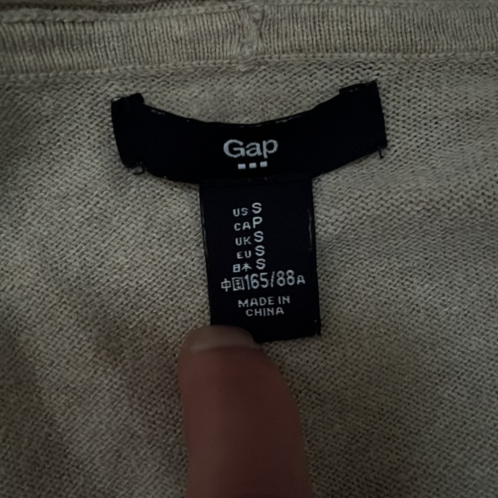 Gap cream colored waterfall cardigan size small - Picture 8 of 12